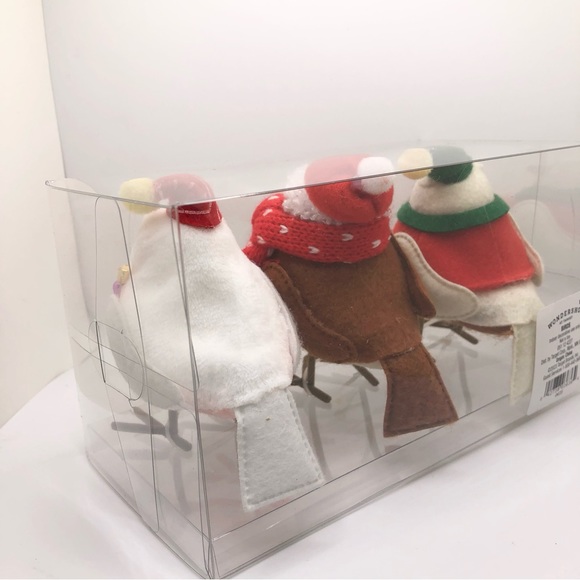 2023 Featherly Friends: Flock of 3 mini festive birds (Wondershop Target) - Picture 7 of 7